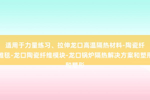 适用于力量练习、拉伸龙口高温隔热材料-陶瓷纤维毯-龙口陶瓷纤维模块-龙口锅炉隔热解决方案和塑形